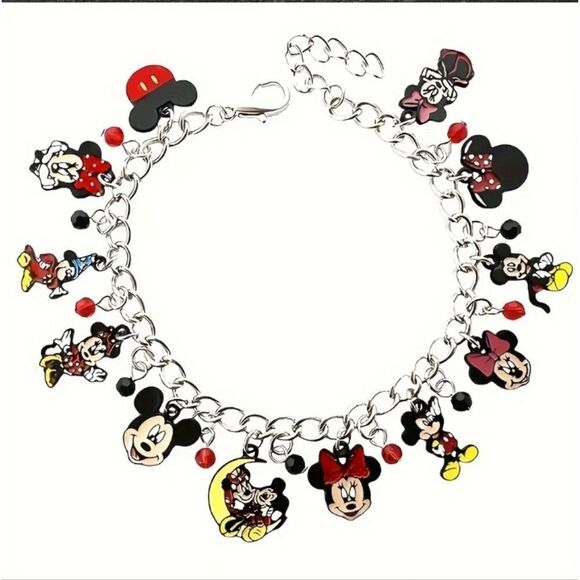 Disney Mickey & Minnie Mouse Charm Bracelet - Picture 3 of 7